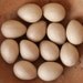 Mache Eggs - One Dozen Unfinished Hollow Egg Craft Forms, 2 1/2 inch, U-Decorate