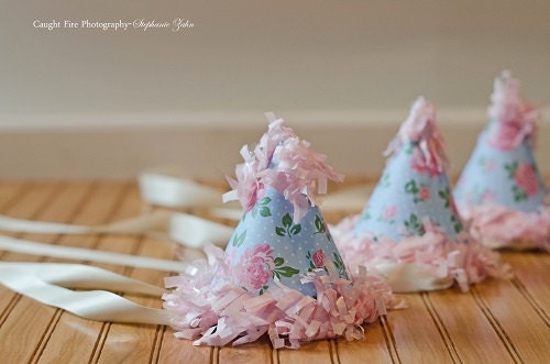 Shabby Chic Happy Birthday Collection Hats Horns and Straws Il_570xn