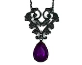 Gothic Amethyst Necklace