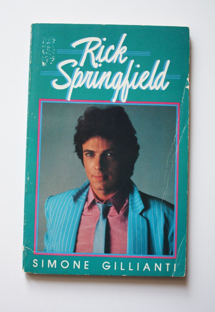 Vintage 1984 Rick Springfield: Biography of an Actor/Musician, an Australian Import Who Came to the US and Became a Superstar Paperback