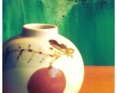 Oriental Persimmon Vase, Asian Porcelain
