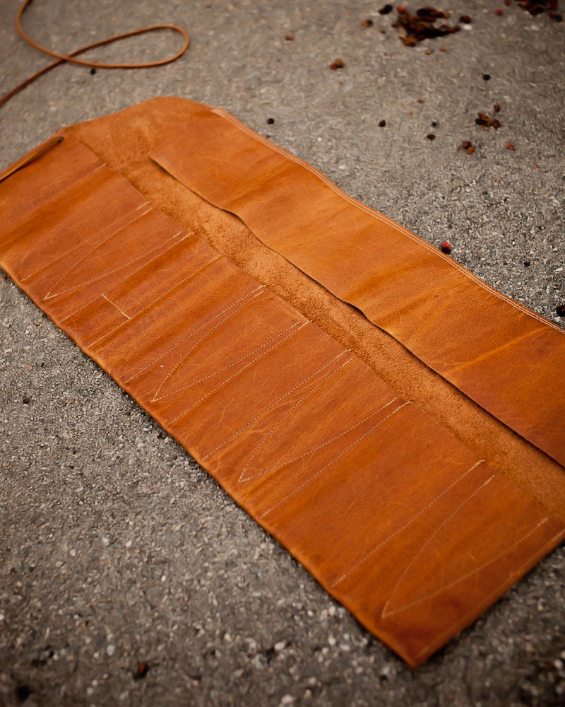 Leather Barber / Hairdresser Tool Roll