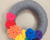 Somewhere Over the Rainbow Wreath