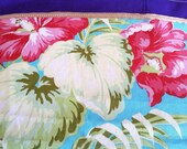 Floral and Purple Medium Tote Bag Purse with inside Pockets, Unique, Handmade, Spring