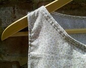 Shift Dress/Neutral Calico Print A Line Dress/Womens Dress/Upcycled TunicDress/ Country French / Medium Large