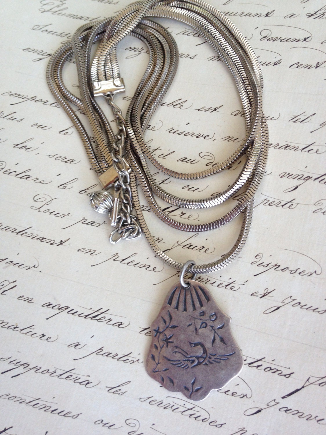 Vintage Repurposed One of a Kind Assembled Victorian Fob Necklace