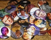 STAR TREK Grab Bag of 5 Buttons random one inch pinback badge set
