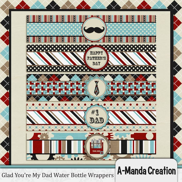 Father's Day Water Bottle Labels Il_170x135