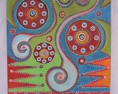 Harmony, Original 16 X 20 Acrylic Painting on Canvas by Fig Jam Studio