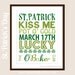 St Patricks Day Subway Art - Personalize With Your Own 'Irish' Surname - 8x10 Print - Other sizes available upon request