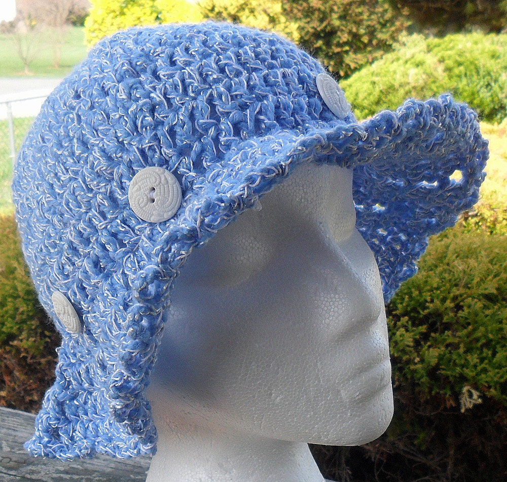 Crocheted Cotton Sun Hat