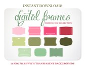 Scrapbooking Clip Art - Clipart - Digital Frame - Journal Tag - Label - Digital Files - set 3 - INSTANT DOWNLOAD - Free Clipart w order
