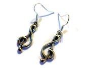 Silver G-Clef Earrings - Treble Clef Earrings