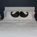 Mustache Silhouette Pillow case Unique Pillowcase Set