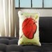 El Corazon Loteria Printed Pillow