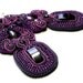 wild berry -  soutache earrings  free shipping
