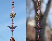 Chakra Angel Decor Suncatcher, Sacral Chakra Angel, Beaded Meditation Window Dangle
