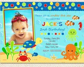 Under the Sea Birthday invitations