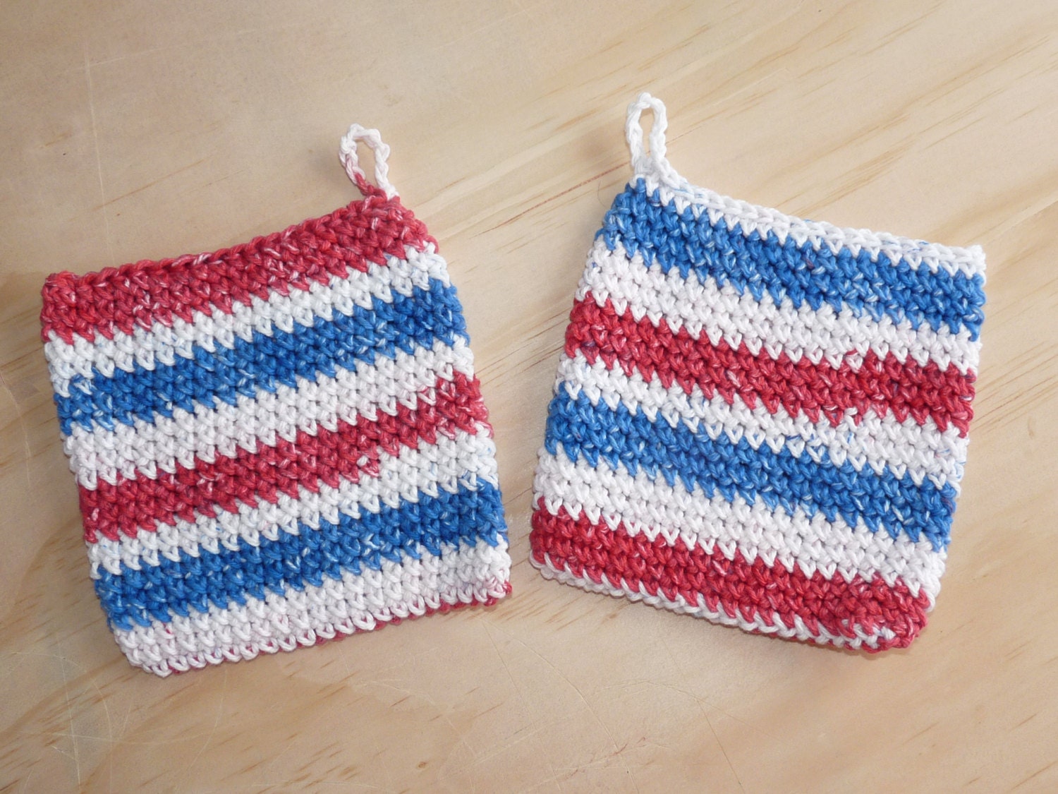 Crochet Cotton Pot Holder Set