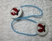 Lady Bug Hair Pony Ties