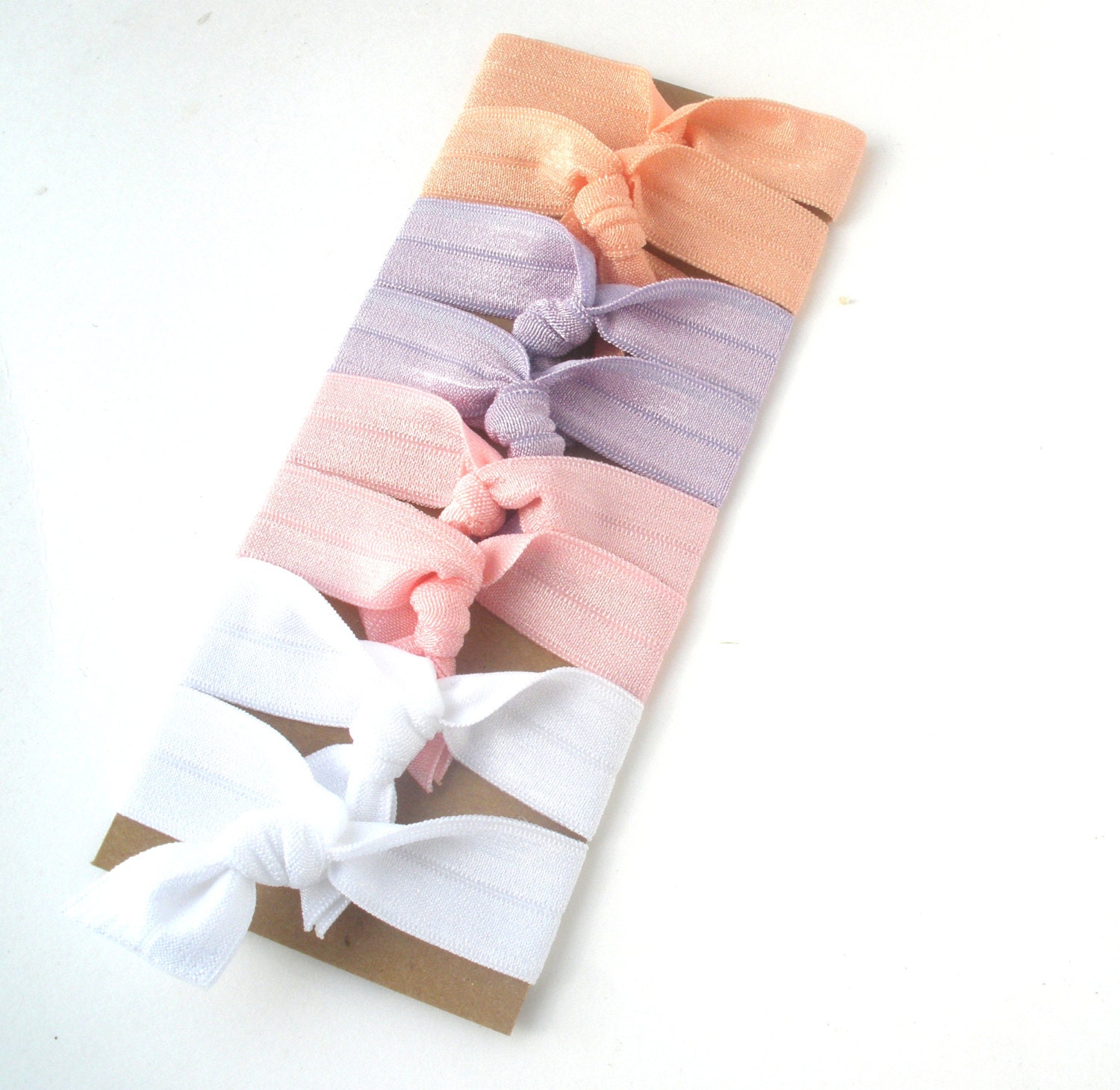 Hair Ties - Bloom & Bling Bands - Ballerina (Set of 8) Hair Ties - Pink, Purple, Peach, White, Ponytail, Pigtails