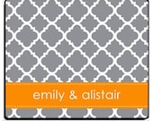 Personalized Mousepad with Monogram- Choose your own Colors