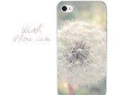 Dandelion iPhone Case - Wish iPhone 4/4s 5 Hard Case - Mint Pink Pastel Dandelion Photography iPhone Case
