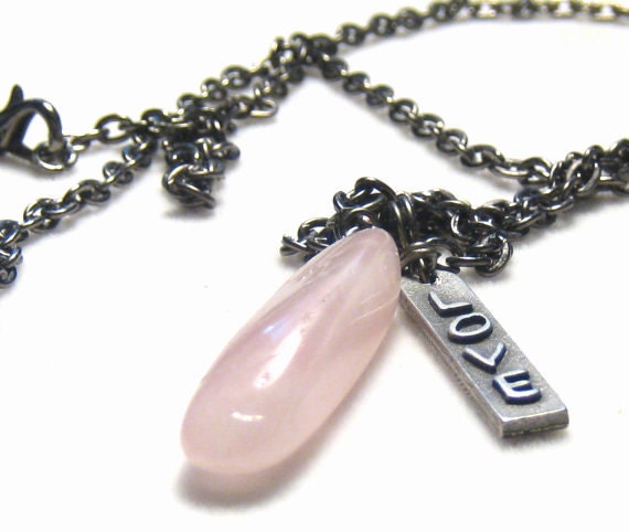 Rose Quartz Love Charm Necklace