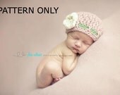 CROCHET PATTERN- Texture rose hat