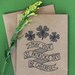 St. Patrick's Day Card  - May Your St. Patrick's Day Be Cheerful - Hand Lettered St Patty's Day Card