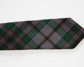 Go Green, Orange, & Grey Plaid Tie