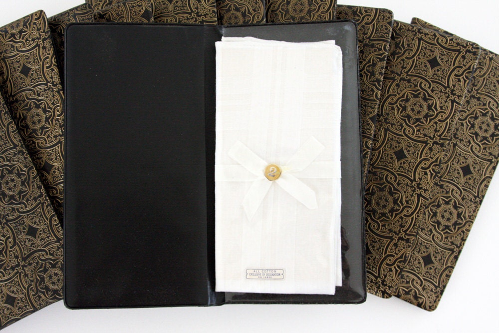 An Open Wallet Handkerchiefs or Pocket Squares (Set of Two)