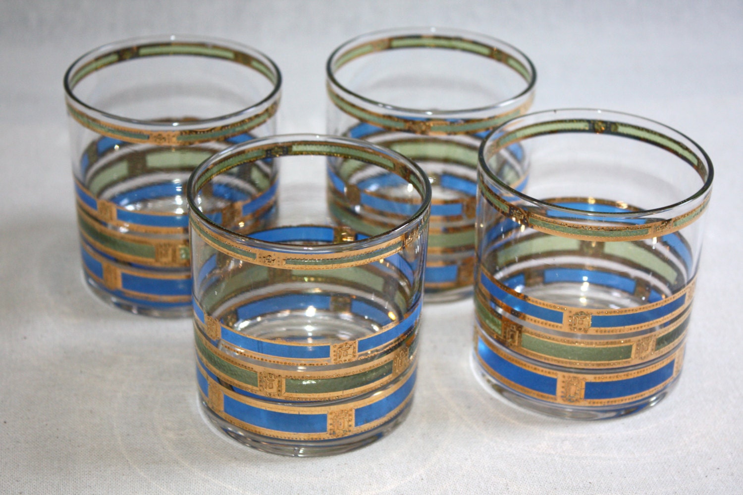Mid Century Barware Culver Rocks Glassware