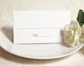 Folded Escort Cards, Fill In Cards, Place Cards, Table Cards, Seating Cards, Wedding Place Cards, Tented Cards