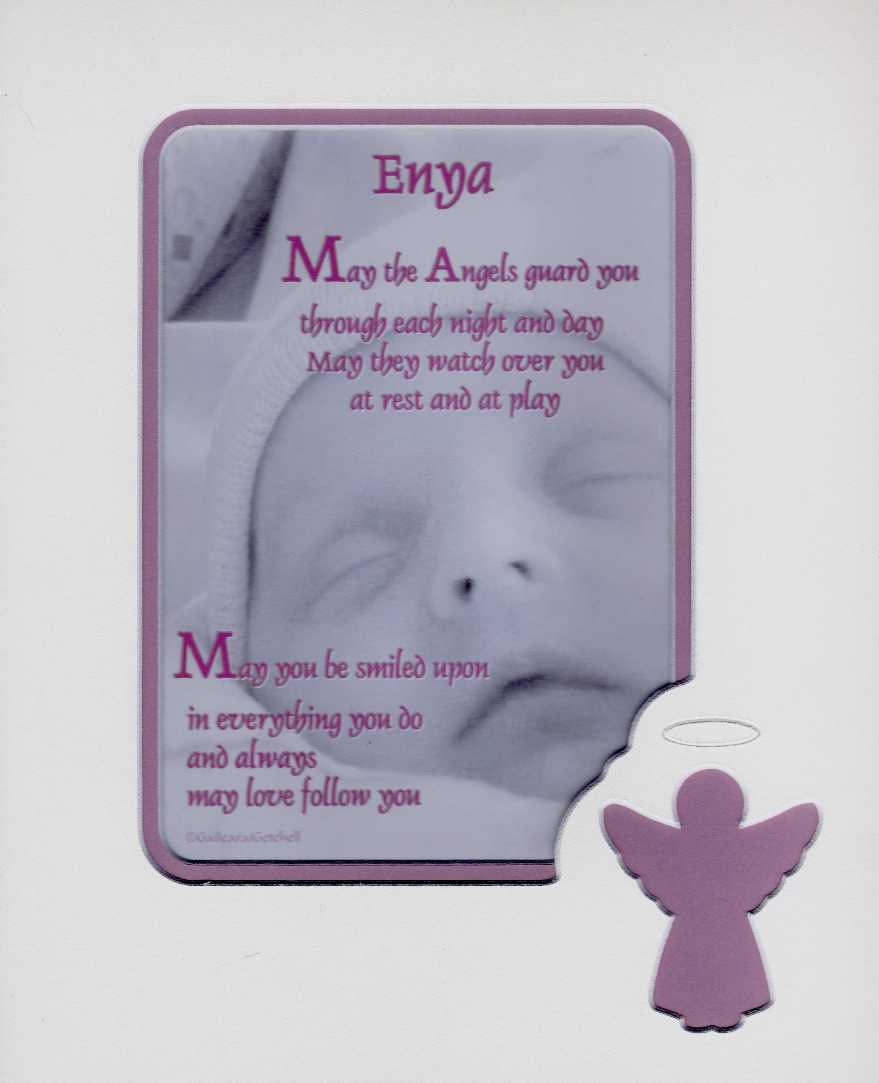 Customized Infant Blessing Print Plaque 8" x 10" FREE Personalization Baby Infant Blessing Prayer Boy Girl  Choice of Mat Colour