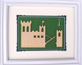 Mighty Castle Moat 8" x 10" Wood Plaque New Home Wedding Shower Gift Personalized