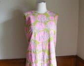 60s scooter dress pink daisy flower power kitschy skorts plus 1x