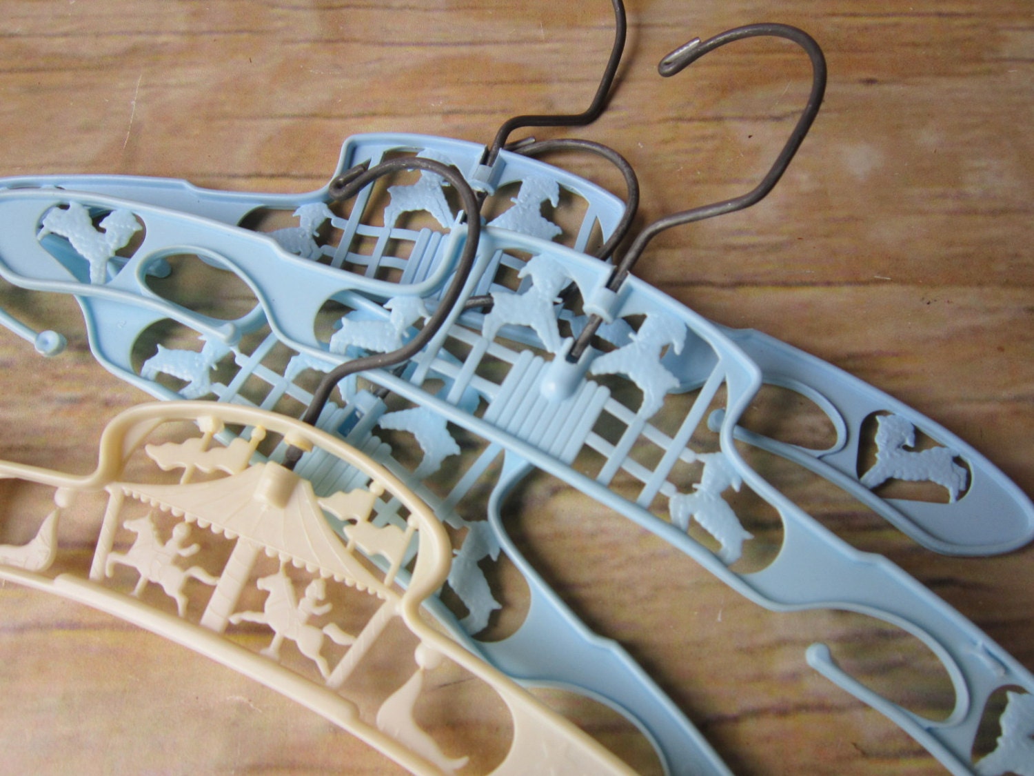 Vintage Plastic  Baby Hangers Staging Item