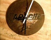 Vintage Recycled Apache Hubcap Wall Clock - Retro Americana Apache Camper
