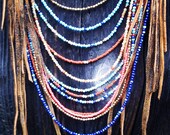 Beaded breastplate necklace
