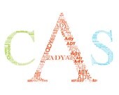 Personalized Baby Monogram print