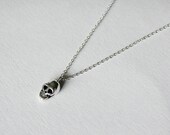 Petite Mort "Little Death" Skull Necklace in sterling silver