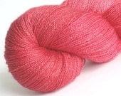 Lace yarn Party in Pink bfl/silk 55/45 superwash blue-faced-leicester / silk lace weight yarn
