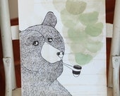 Smoking Bear Original Art