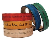 Personalized Leather Wrap Bracelet