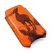 Personalized iPhone Leather Sleeve - Deer on Hill