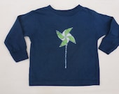 Youth Size XS (4-5) navy batik tshirt.