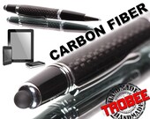 Father's day gifts : Pens with stylus for phones and tablets make typing easy. World class carbon fiber ballpoint.