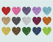 40% OFF SALE -Sparkle Hearts clip art images, glitter hearts clip art, royalty-free - Instant Download Il_170x135