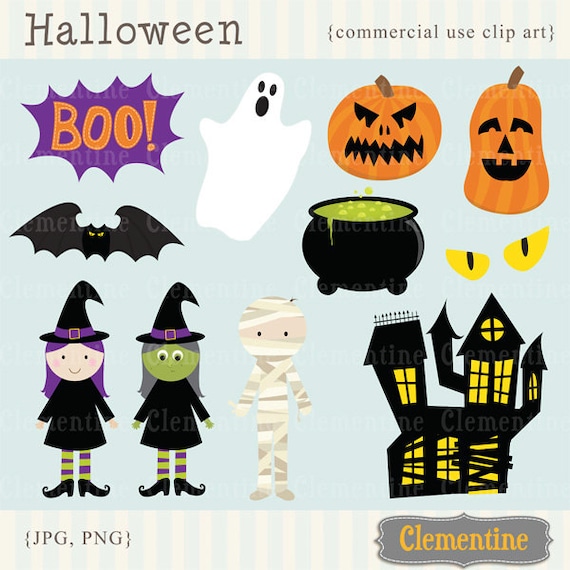 40% OFF SALE -Halloween clip art, ghost clip art, pumpkin clip art images, royalty free- Instant Download Il_570xn